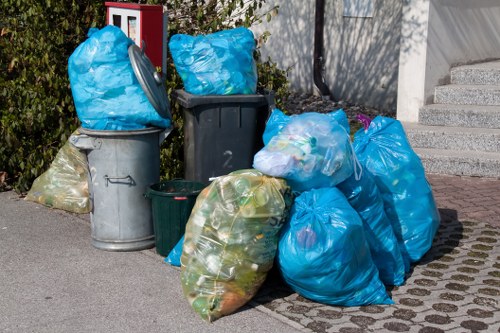 Professional team efficiently clearing a Golders Green flat