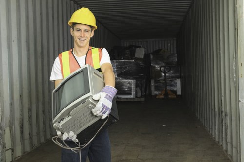 Professional furniture removal services in action